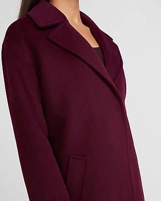 Wool-Blend Cocoon Coat - image 2