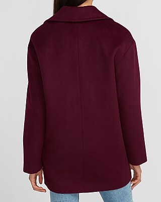 Wool-Blend Cocoon Coat - image 3
