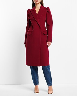 Puffed sleeve coat sales