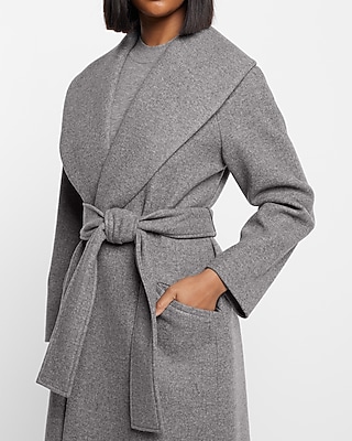 Shawl Lapel Wrap Coat