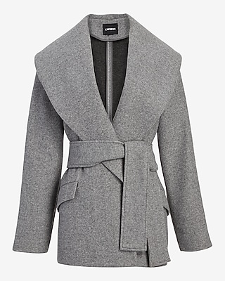 Shawl Lapel Wrap Coat