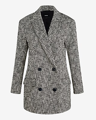 Tweed Double Breasted Jacket | Express