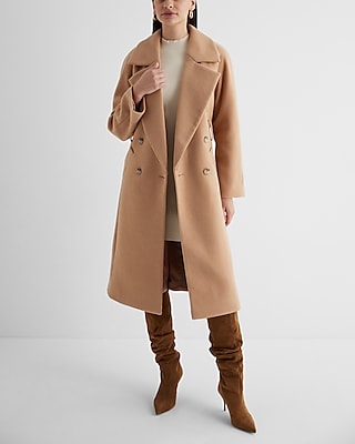 Double breasted wrap coat best sale