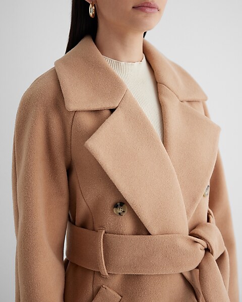 Double-breasted wool coat - Woman