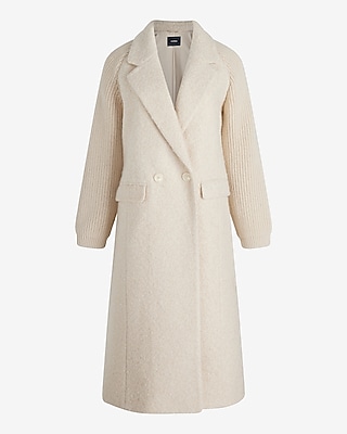 Teddy Double Breasted Sweater Sleeve Coat