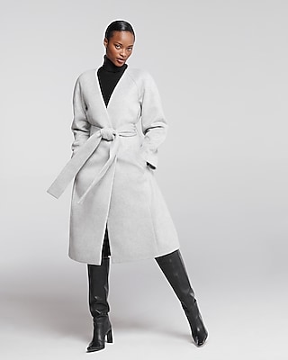 Belted Wrap Scarf Coat