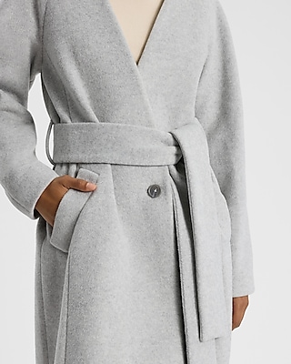 Belted Wrap Scarf Coat