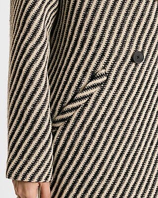 Herringbone Double Breasted Coat | Express