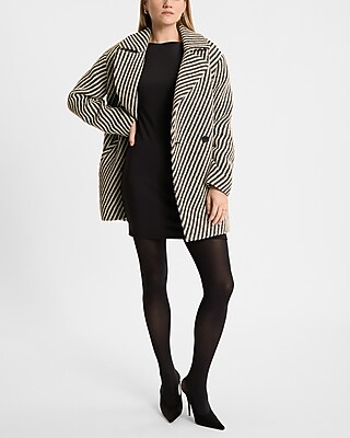 Herringbone Double Breasted Coat - image 4