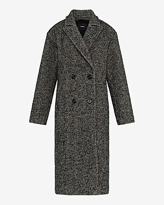 Herringbone Double Breasted Coat
