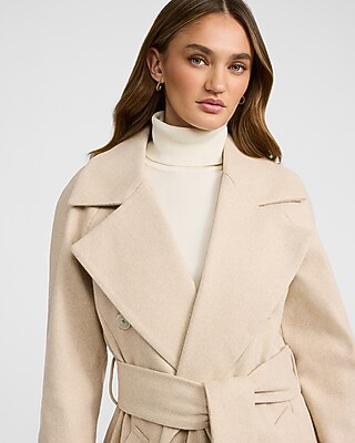 Double Breasted Belted Coat