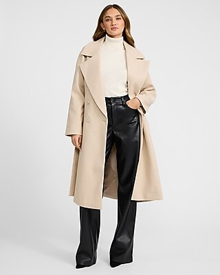 Double Breasted Belted Coat
