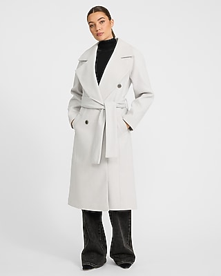 Double Breasted Belted Coat