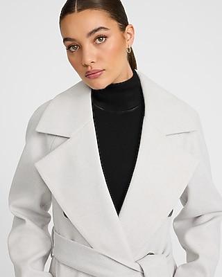 Double Breasted Belted Coat