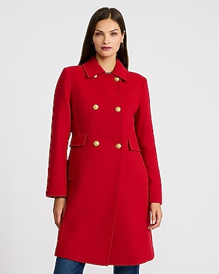 red dress coat ladies Women's Wool-Blend Coats collection:new-dresses