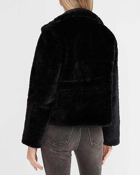 Cozy Faux Fur Coat | Express
