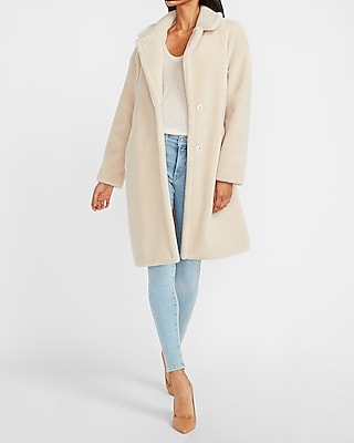 Long cheap sherpa coat