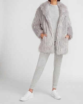 express white fur coat