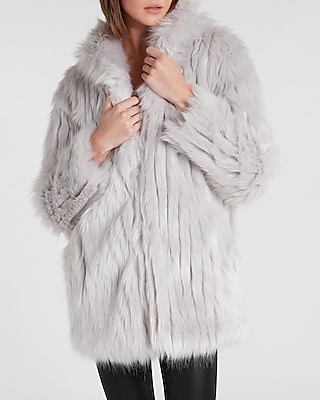 oversized faux fur coat