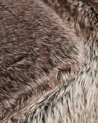 Collared Faux Fur Coat