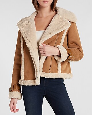 express faux fur jacket