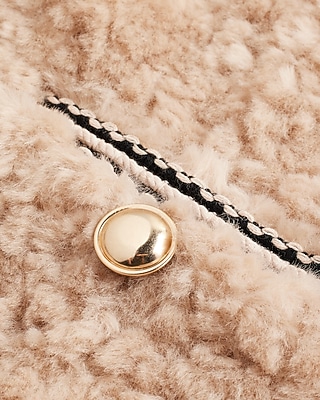 EMBELLISHED FUR COAT 9804211:BARE:XS
