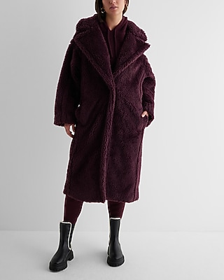 Teddy Cinched Back Maxi Coat - image 2