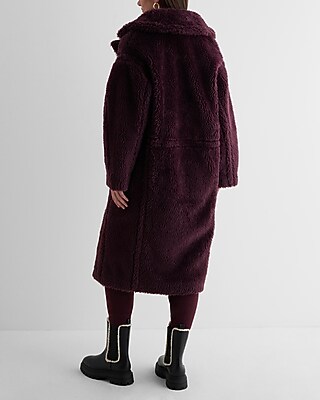 Teddy Cinched Back Maxi Coat - image 3