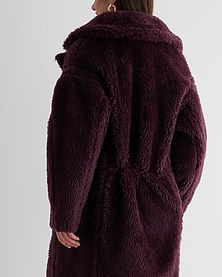 Teddy Cinched Back Maxi Coat - image 4
