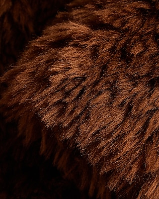 Faux Fur Belted Coat