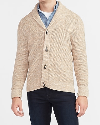marled button front cardigan