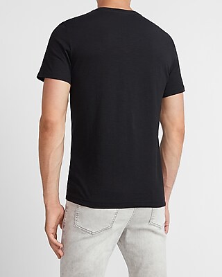 Small Lion Slub Cotton Crew Neck T-Shirt