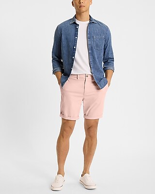 8" Comfort Waist Hyper Stretch Chino Shorts