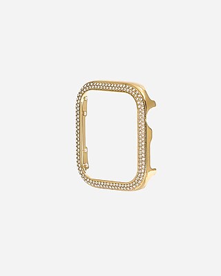 Yellow Gold Rhinestone Watch Case