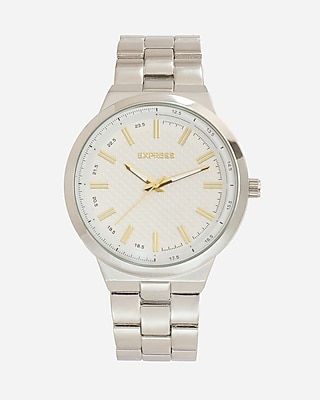 Silver Two-Tone Dial Watch