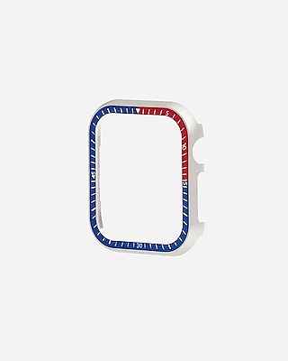 Silver & Blue Watch Case