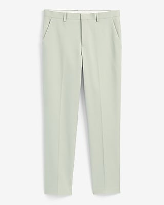 Slim Sage Cotton-Blend Suit Pant