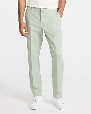 Slim Sage Cotton-Blend Suit Pant