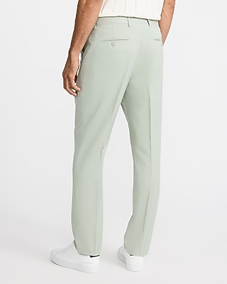 Slim Sage Cotton-Blend Suit Pant