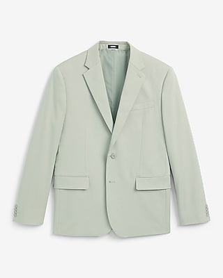 Slim Sage Cotton-Blend Suit Jacket