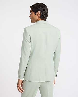Slim Sage Cotton-Blend Suit Jacket