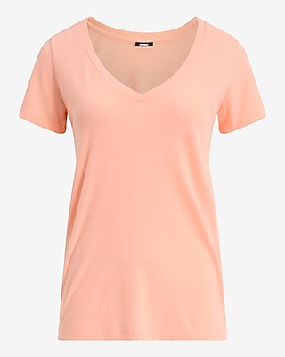 Skimming V-Neck Short Sleeve Tee