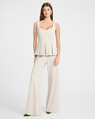 Sweetheart Peplum Tank in Signature Ponte - thumbnail 7