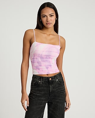 Blouse Express Femme Manches Courtes Violette Taille M - Idéal Bureau