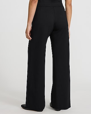Pull-on Signature Ponte High Waisted Wide Leg Pant