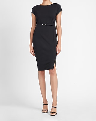 express belted sheath dress