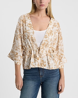 Crew Neck Kimono Sleeve Sweater | Express