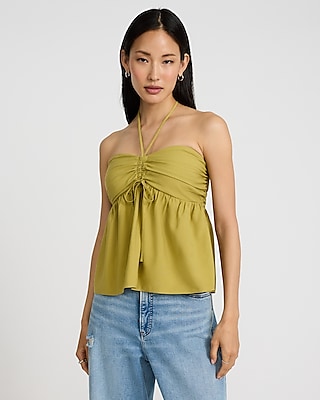 トップス LEINWANDE /Balloon Shoulder Top One-Shoulder Balloon-Sleeve Poplin Top | New York & Company