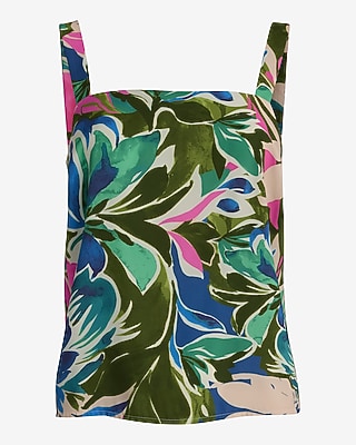 Printed Square Neck Tank