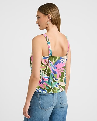 Printed Square Neck Tank